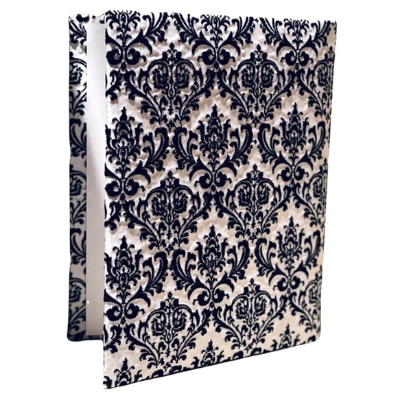 NEW Wedding Memory Book Gift Keepsake Black & White Fabric w/Rhinestone.… - Picture 4 of 8